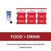 64-Piece Survival Back Pack (Red), Food, Medical Supplies, in a Grab and Go Backpack.