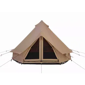 Regatta Bell tent 8' (Sandstone Beige, Water Repellent). Easy Setup 2-Person Tent. Sturdy. Canvas!  White Duck.