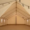 Alpha Wall Tent, 16 x 20 (Fire and Water Repellent).  2 Stove Jacks. Storm Doors, Storm Windows, Mold and UV Resistant