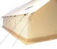 White Duck Alpha Wall Tent - 16 x 24 (Water Repellent) Army Canvas. Sleeps 4 to 16.  Stove Jack. Sturdy!  Free Shipping.