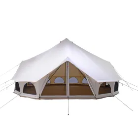 Avalon Optimus 23' (Fire and Water Repellent) Luxury Tent for Camping or Guest House. Stove Jack. White Duck. Free Shpg.