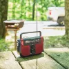 WeatherX® AM/FM/NOAA® Weather Crank Radio, Solar Charger, Siren, USB port, Flashlight, Thermometer, AM/FM