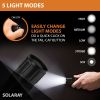 ZX-1XL 18650 LED Tactical Flashlight Kit. Adjustable Zoom, 5 Light Modes. Waterproof. Batteries Included.