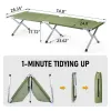 Camping Cot with Carrying Bag Travel Hiking Sleeping Bed.  Easy Setup.  Durable and Sturdy, Lightweight.  Foldable.