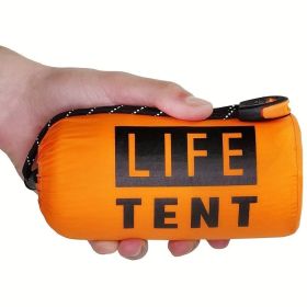 Life Tent Emergency Survival Shelter; 2 Person Emergency Waterproof Tent; Survival Tarp. Includes Survival Whistle.