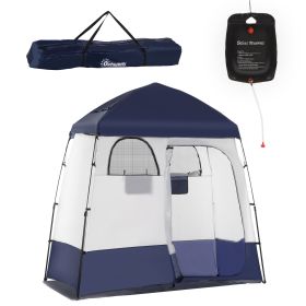 Changing Room, 2-Room Privacy Tent with Shower Bag & Floor, Portable, for Camp Shower and Privacy Rooms.