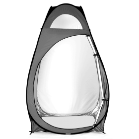 Portable Outdoor Pop-up Toilet Dressing Fitting Room Privacy Shelter Tent Dark Gray.
