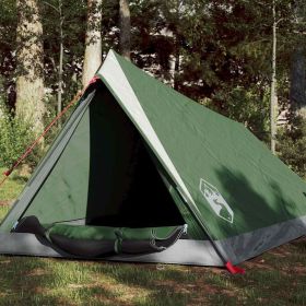 Camping Tent 2-Person Green, Waterproof, Wind Proof, E-port, Heavy-Duty Groundsheet, Carry Bag.