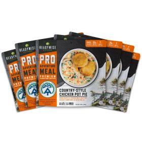 ReadyWise Pro Adventure Classic Country-Chicken Pot Pie.6-Servings.Roasted Chicken Buttery Biscuits Veges Dumplings