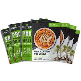 6-CT ReadyWise Pro Adventure Meal Farfalle alla Vodka with Chicken.  Tasty and Satisfying!