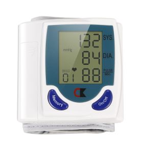 Blood Pressure Monitor.  Wrist Digital High Blood Pressure Cuff and Heartbeat Tester with 60-Reading Memory.
