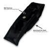 Flashlight Holster with Belt Attachment (Large), Fits Large Flashlights, Tools, and Knives.