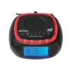JENSEN® Digital AM/FM Weather Band Alarm Clock Radio for Camping, Emergency. 120-Volt AC or 4 AA Batteries.