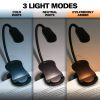LED Clip-On Book Reading Light.  Rechargeable Battery, 3 Modes, Flexible.  Handy for Camping and Traveling.