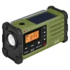 Sangean® AM/FM Multi-Powered Weather Emergency Radio. Rugged. 3 Charging Modes. Built-in Flashlight, Loud Buzzer.