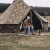 Regatta Bell Tent - 16' (Realtree Edge, Water Repellent).  Stove Jack.  White Duck.  Camping or Hunting.  Durable.