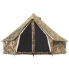 Regatta Bell Tent - 13'  (Realtree Edge). Canvas. Stove Jack. Camping, Glamping, Long-Term Shelter. White Duck.