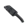 Talis Fixed Blade Knife, Sheep's Foot Profile.  For Camping or Home Use.  With Sheath.