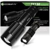 TK130 LED Flashlight Kit Includes Charger.  5 Light Modes Including S.O.S.  Camping Sturdy.  Waterproof.