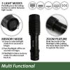 TK130 LED Flashlight Kit Includes Charger.  5 Light Modes Including S.O.S.  Camping Sturdy.  Waterproof.