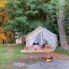 Alpha Wall Tent - 10' x 12' (Water Repellent).  White Duck Canvas for 3-4 Season Camping.  Stove Jack.  Durable, Sturdy.