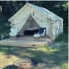 Alpha Wall Tent - 10' x 12' (Water Repellent).  White Duck Canvas for 3-4 Season Camping.  Stove Jack.  Durable, Sturdy.