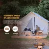 16'x24' Alpha Pro Wall Tent (Water Repellent), 2 Stove Jacks.  White Duck.  Durable in Extreme Conditions.