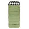 Slumbernest Sleeping Bag - Standard, 50F.  White Duck. Olive.  Durable, High-Performance, Buttery-Soft Flannel Lining.