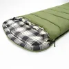 Slumbernest Sleeping Bag - Standard, 50F.  White Duck. Olive.  Durable, High-Performance, Buttery-Soft Flannel Lining.