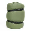 Slumbernest Sleeping Bag - Standard, 50F.  White Duck. Olive.  Durable, High-Performance, Buttery-Soft Flannel Lining.