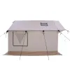 Alpha Wall Tent - 8' x 10' (Fire and Water Repellent). White Duck, Stove Jack, 3-4 Season. Sturdy, Durable.