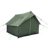 Rover Scout Tent 8'x13' (Forest Green, Water Repellent) with Stove Jack. White Duck. Durable, Sturdy. Camping.