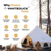 Avalon Bell Tent - 20' (Water Repellent) White Duck. Stove Jack. 12 Windows. Roof Vents. Cable Outlet. Luxury Camping.