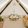 Avalon Bell Tent - 20' (Water Repellent) White Duck. Stove Jack. 12 Windows. Roof Vents. Cable Outlet. Luxury Camping.