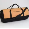 White Duck Duffel Bag - Extra Large 48" x 20", Tan & Black. Filios. Free Shipping!