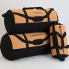 White Duck Duffel Bag - Extra Large 48" x 20", Tan & Black. Filios. Free Shipping!