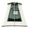 Prota Lightweight Canvas Tent, 10'x14' (Forest Green) with Stove Jack. Weatherproof. Easy Set Up. White Duck Canvas.