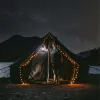 Regatta Bell Tent - 13' (Sapphire Blue, Water Repellent).  Stove Jack.  Weatherproof.  Canvas.  White Duck.