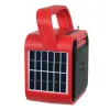 JENSEN® Portable Rechargeable Bluetooth® Speaker with FM Radio, Flashlight, Solar Panel, USB Port