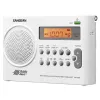 Sangean® AM/FM/NOAA® Weather Alert Rechargeable Radio, Clock, Alarm, Memory Presets, Public Alert Emergency.