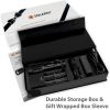 ZX-2 Professional LED Flashlight Kit, Zoom Focus, 5 Light Modes. Includes Charger, Batteries, Case, Manual.  Rugged.