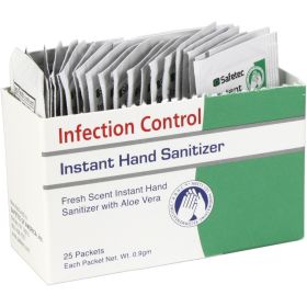 Hand Sanitizer Fresh  .9gm. Pouch (Option: 25 per box)