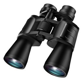 1Pc Portable Zoom Binoculars With FMC Lens Low Light Night Vision For Bird Watching Hunting (Option: Black)