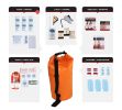 2-Person Necessity Survival Kit with 72-hours Food, Water, First Aid, Whistle, Light, Radio, Warmth, Hygiene, Fire Starter.