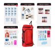 2-Person Essential Survival Kit for 72 Hours. Food, Water, First Aid, Tools, Warmth, Lights, Hygiene, Radio, Fire Starter