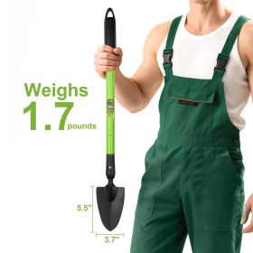 Telescopic-Handle Shovel for Camping or Home Use.  Locks in Short- or Long-Handle for Variable Uses. Very Handy. (Option: 1pc)