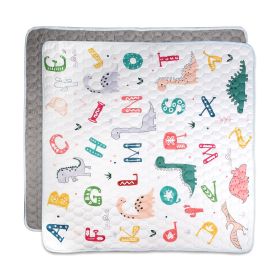 1Pc 71x59IN Or 50X50IN Baby Play Mat Non-Slip Baby Crawling Mat Foldable Playpen Mat Machine Washable For Newborns Infants Babies Toddlers (Option: Dinosaur-50x50in)