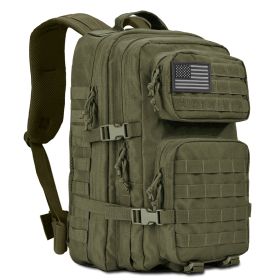 XG-MB45 - Men's Molle Military Tactical Backpack 45 Liter for Hiking, Trekking, Camping. Waterproof, Durable. (Color: Army Green)