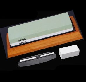 Home kitchen whetstone.  Red/White 5-Piece Set for Sharpening Knives. (Option: Green White 5piece set)