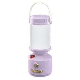 LED Bedside Lantern Night Light Camping Decorative Ambient Light.  Touch for Brightness. (Color: Purple, Type: Camping Lamp)